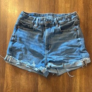 American Eagle Outfitters Distressed Blue Jean Shorts